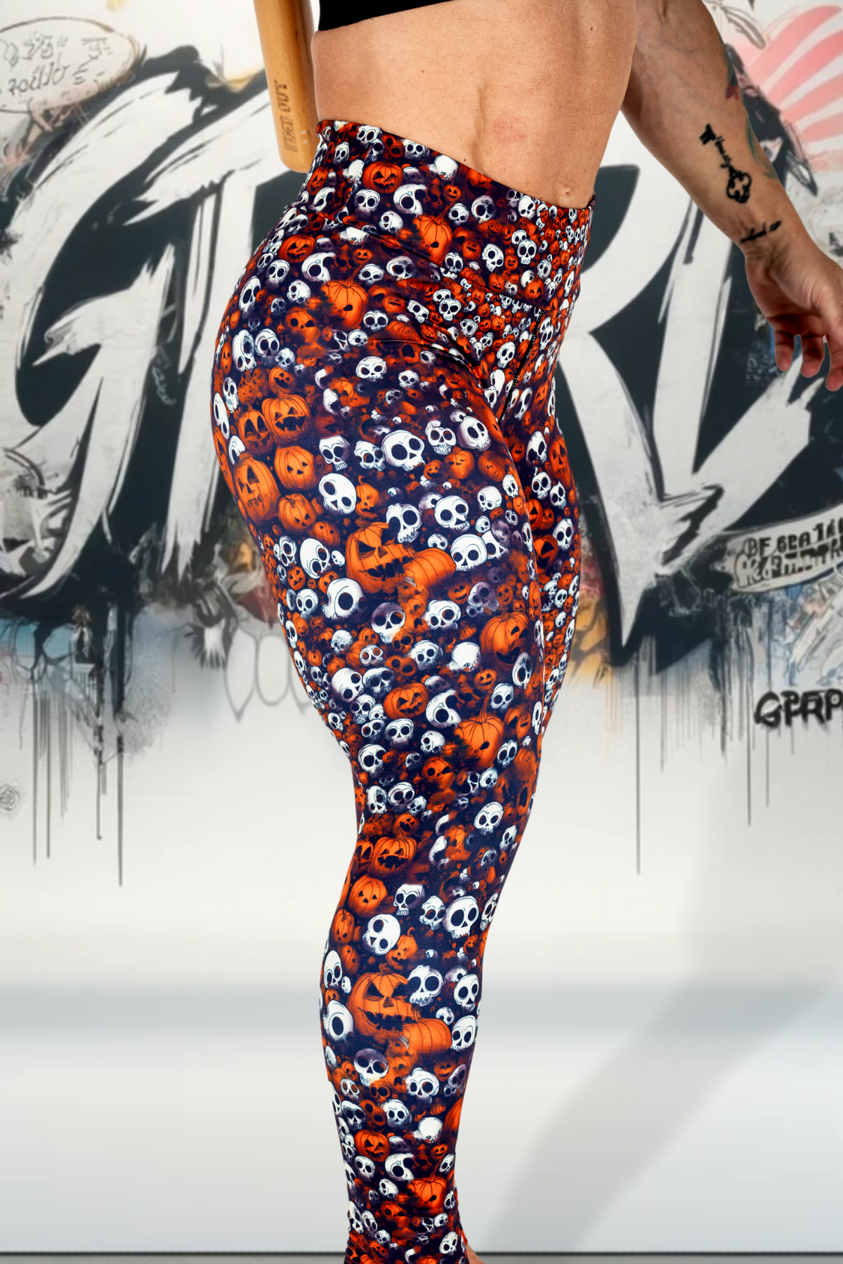 HALLOWEEN Ghoulish Goddess Next Level Pocket Leggings FIRST ACCESS