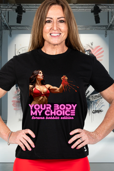 Unisex Your Body My Choice Black Performance Tee