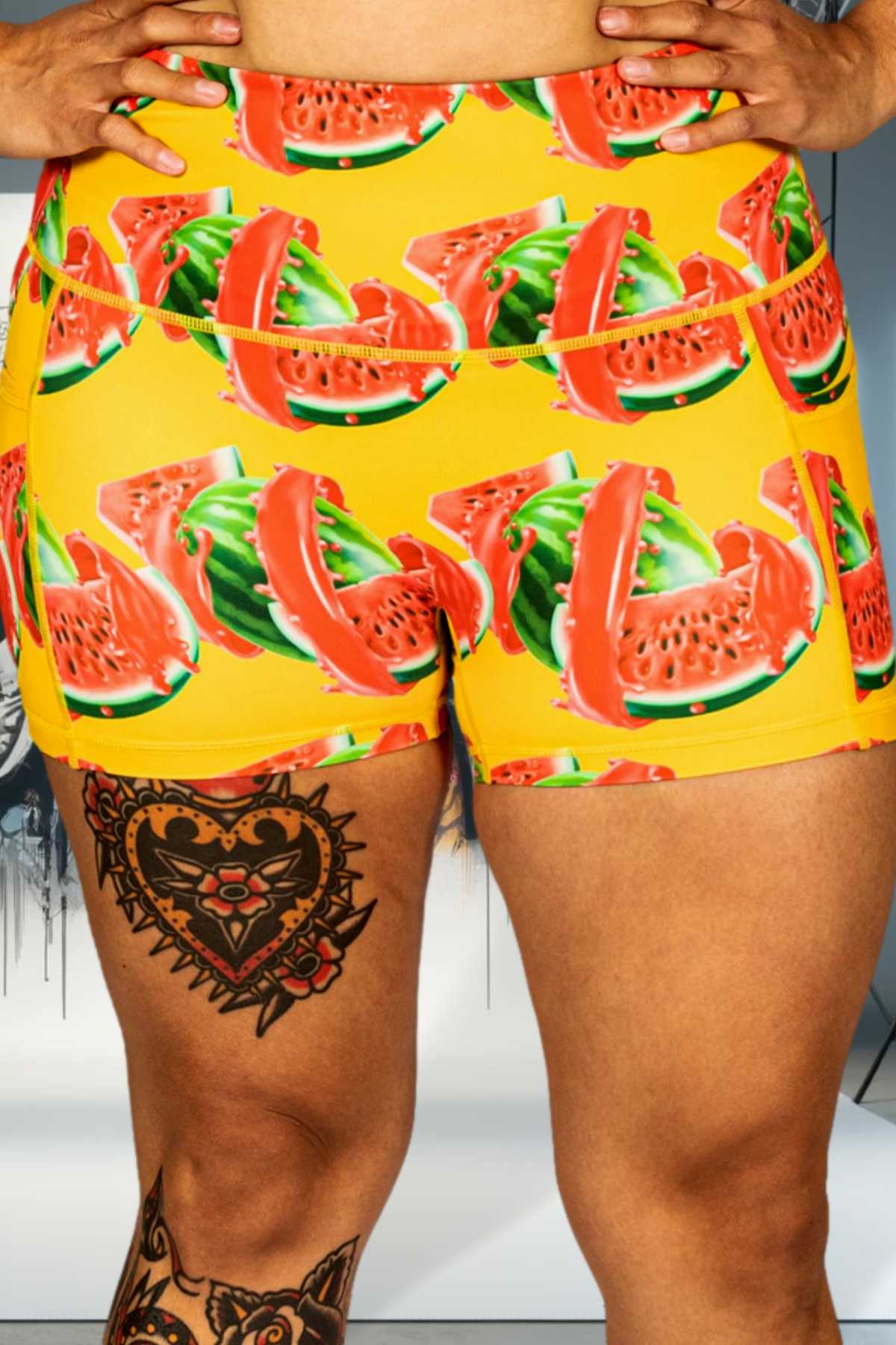 Watermelon Sugar 3" Inseam CT Free Next Level Pocket Shorts