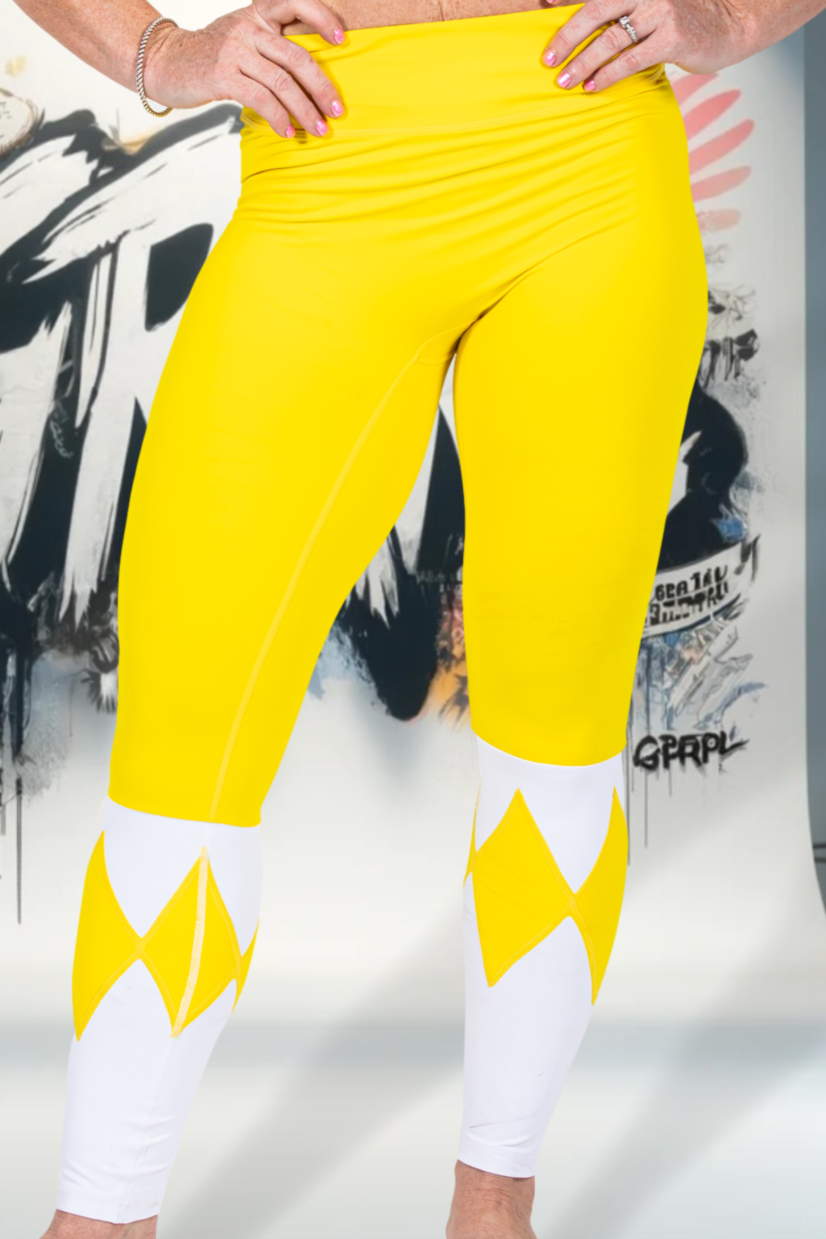 Yellow GRRRL Ranger CT Free Next Level Leggings FIRST ACCESS