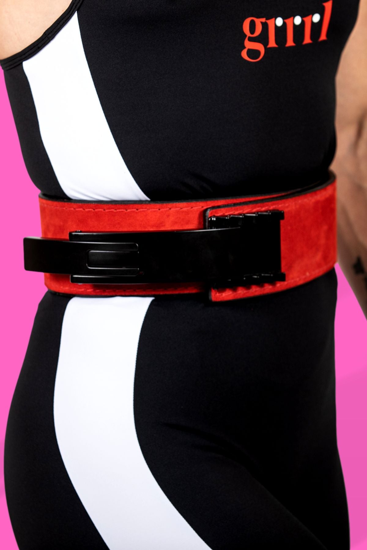 GRRRL Pioneer 3" Single 10mm Thick Double Suede Lever Power Lifting Belt