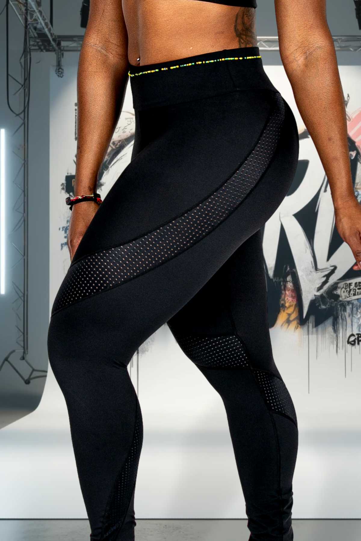 Dark Side Mesh Next Level Leggings