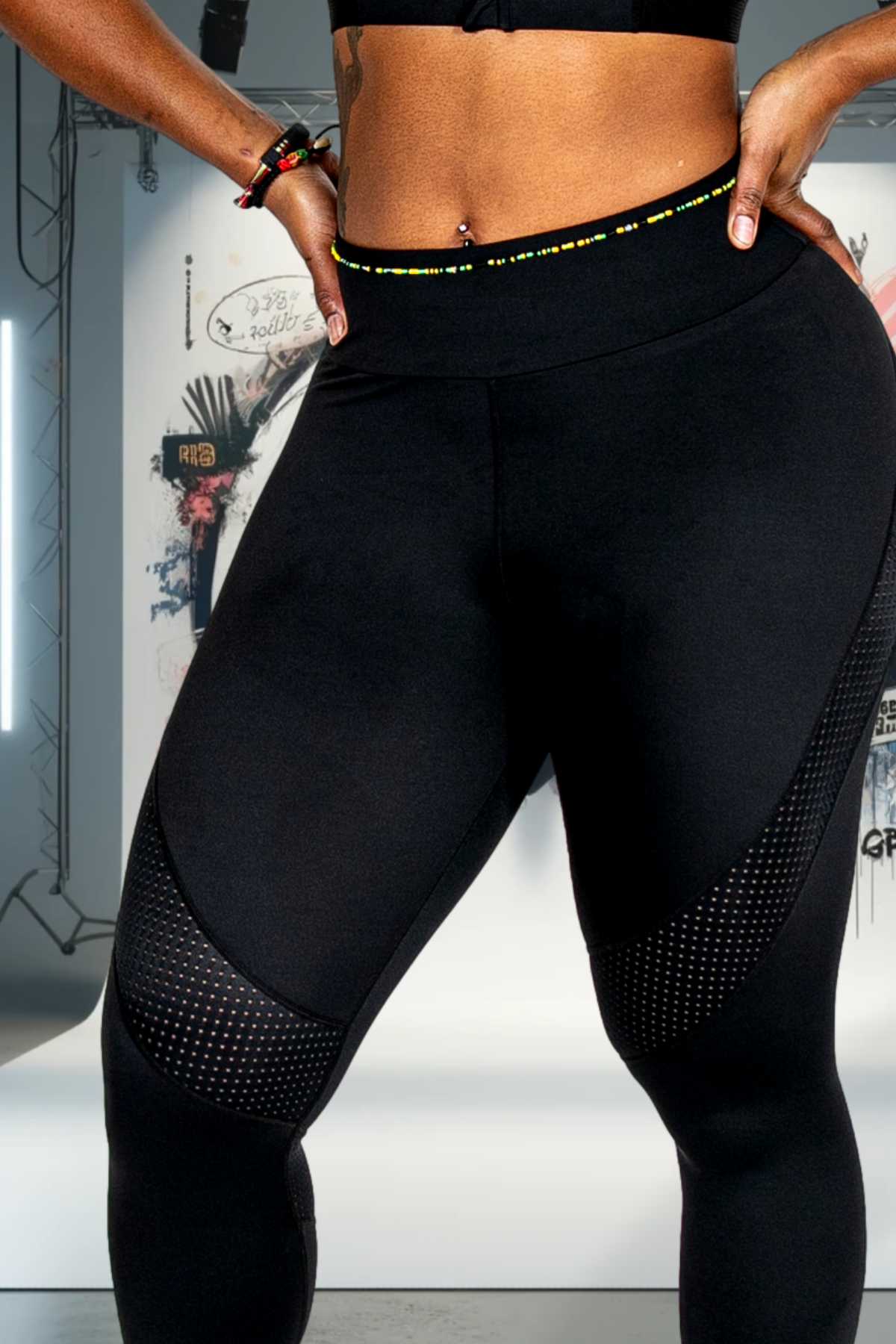 Dark Side Mesh Next Level Leggings