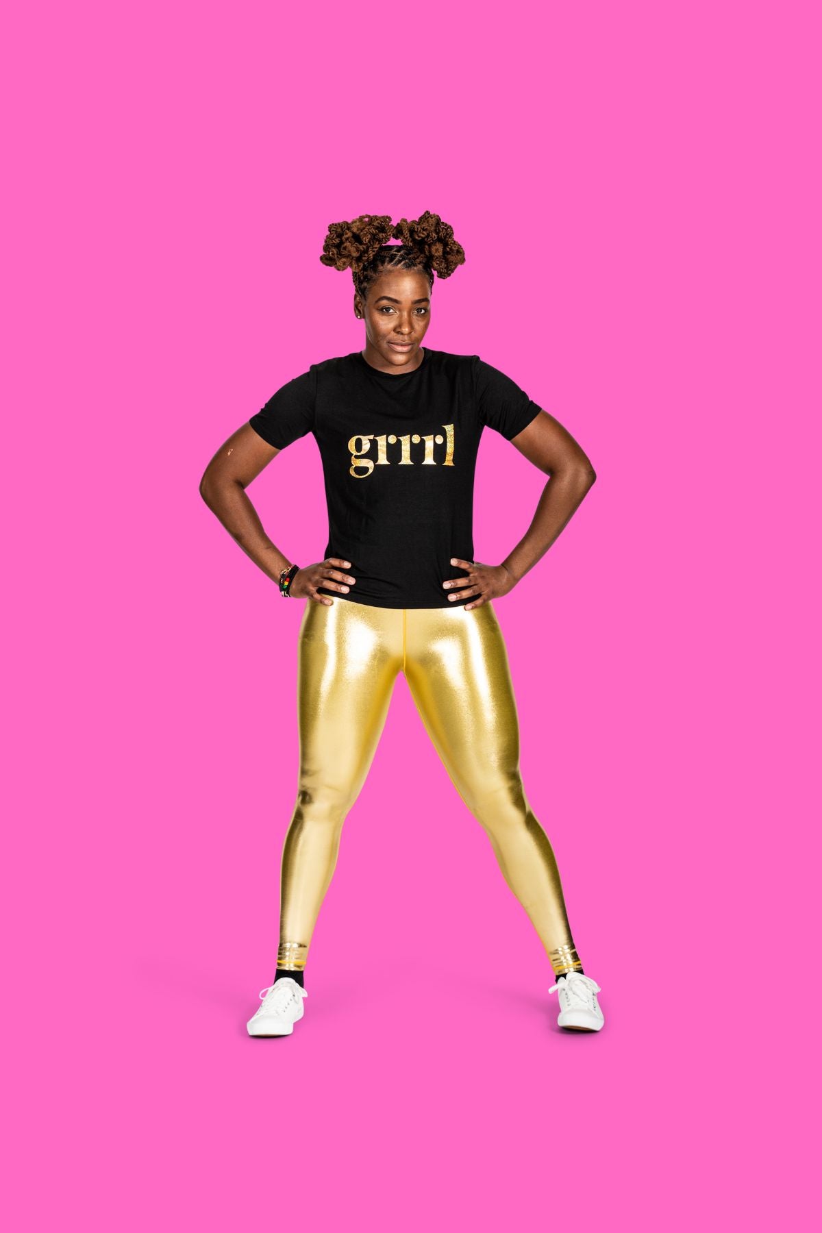 Golden Women's Workout Clothing