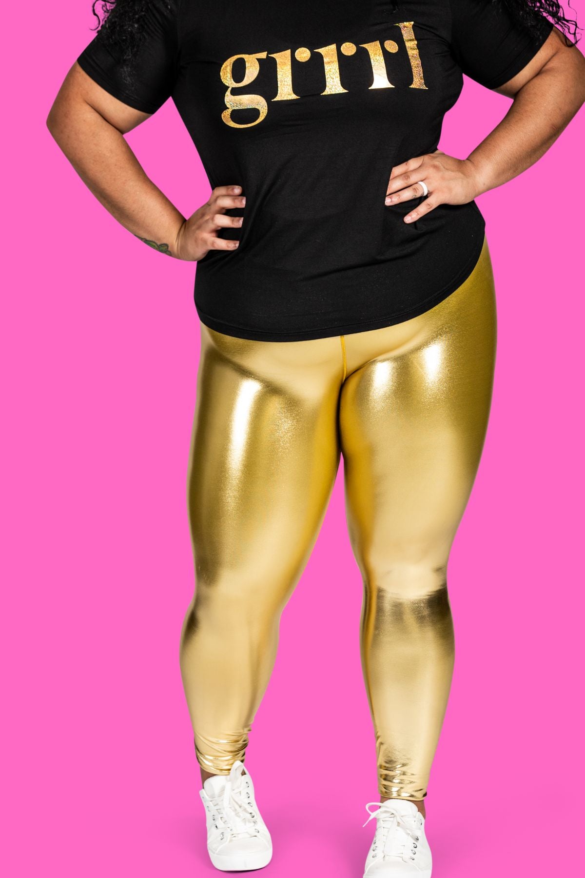 gold splatter leggings-9