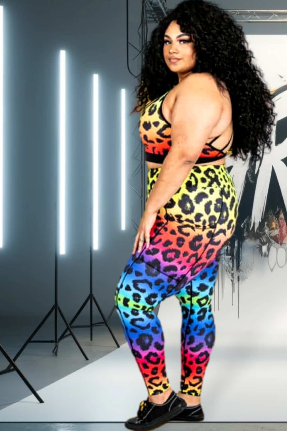 Neon Wildcat Next Level Pocket Leggings