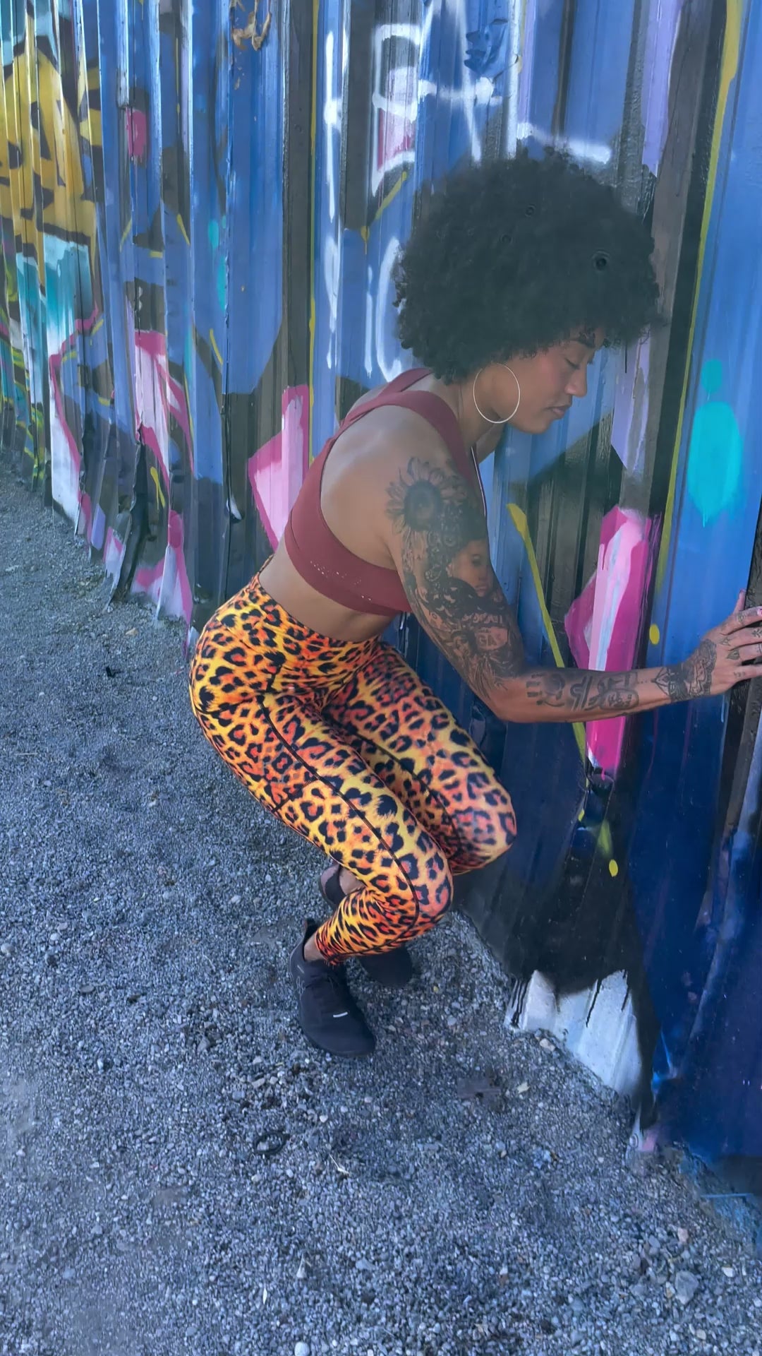 Cheetah Fire Next Level Pocket Leggings