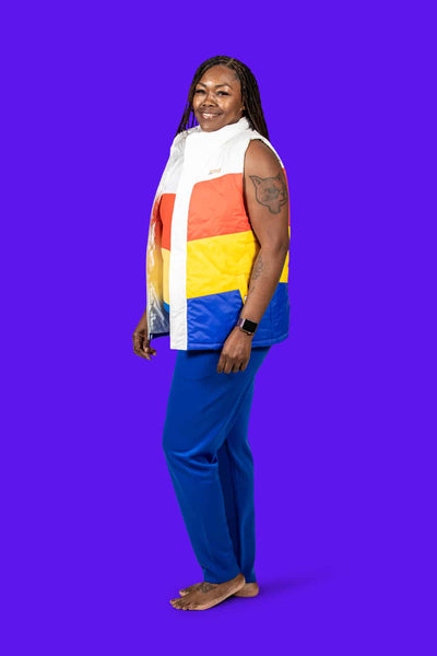 Tri Color Puffer Vest