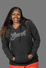 Charcoal V-Neck Stretch Hoodie - Collector Edition Close Out