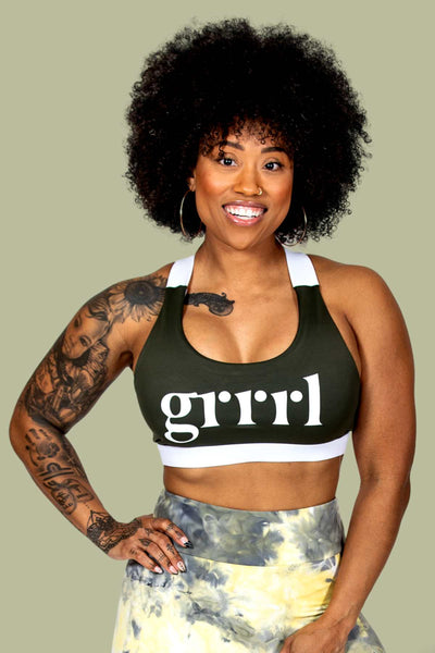 Army Green Thick & Mighty Bra